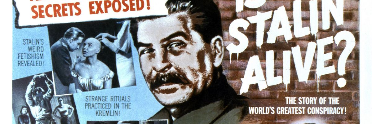 Movie poster of Stalin for 1957's "The Girl in the Kremlin"