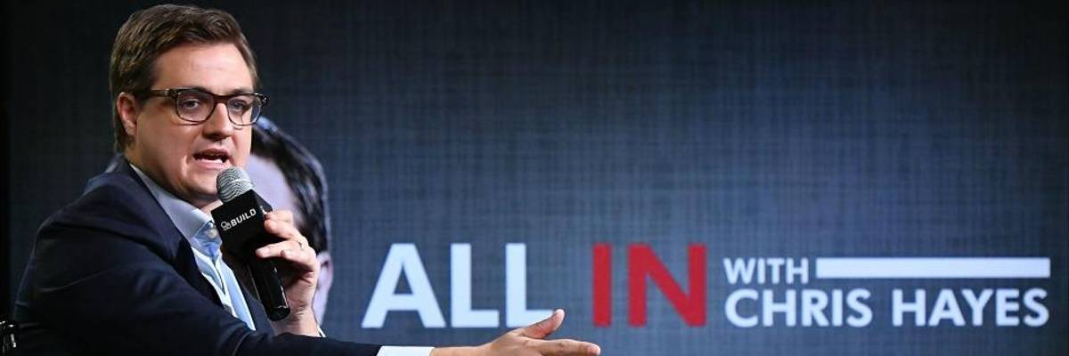 MSNBC Anchor Chris Hayes Praised for Denouncing 'Path of Least Resistance' Taken by Network Executives