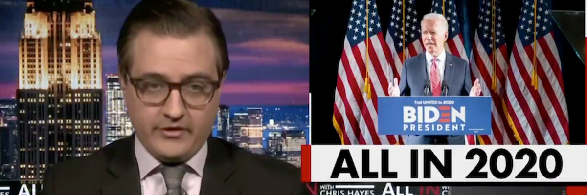 #FireChrisHayes Trends as MSNBC Anchor Attacked for Covering Biden Accuser Story