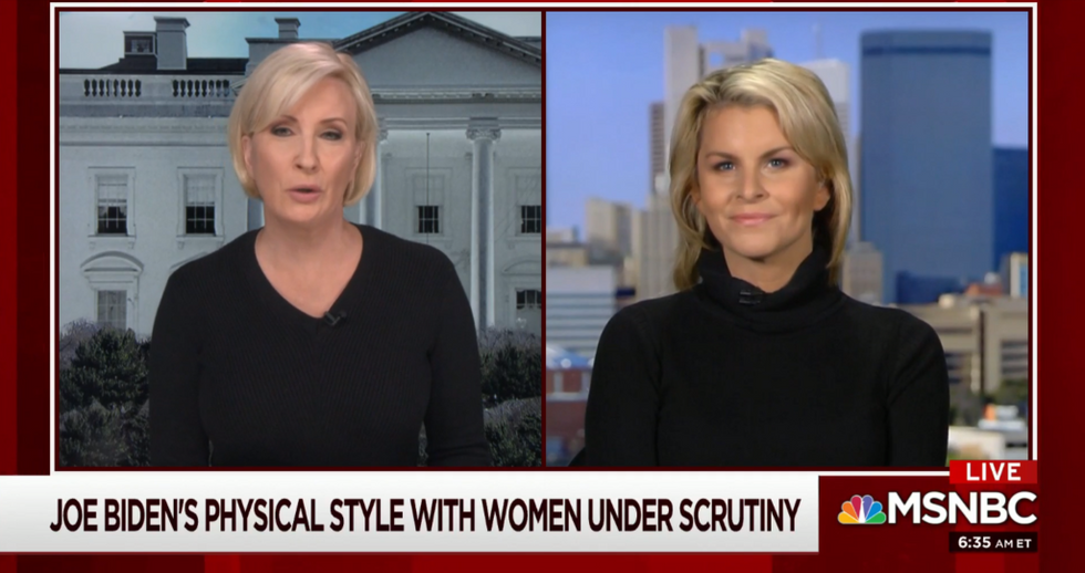MSNBC: Joe Biden's Physical Style With Women Under Scrutiny