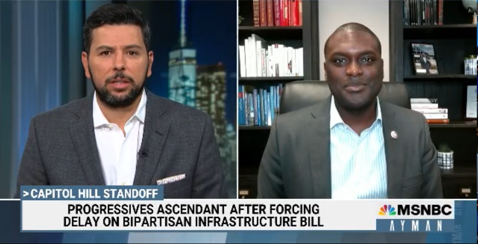 MSNBC: Progressives Ascendant After Forcing Delay in Bipartisan Infrastructure Bill