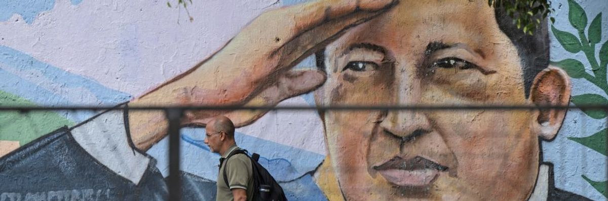 Mural of Hugo Chavez