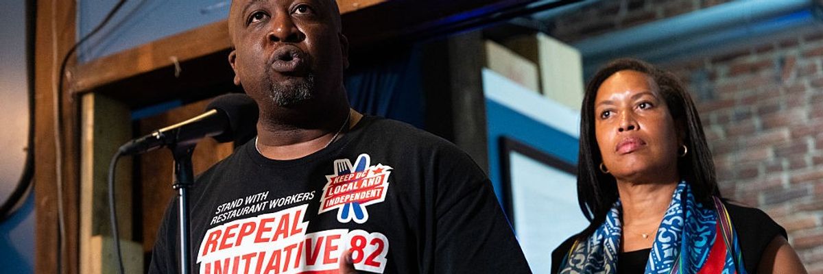 Muriel Bowser at Shaw's Tavern