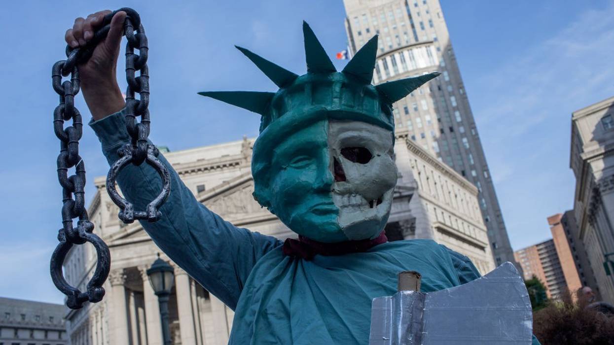 Muslim ban protest prop