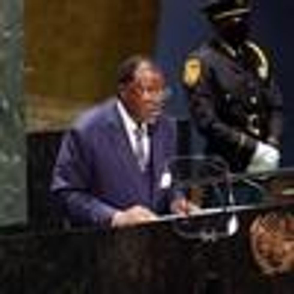 Namibia's president speaks at the U.N. General Assembly