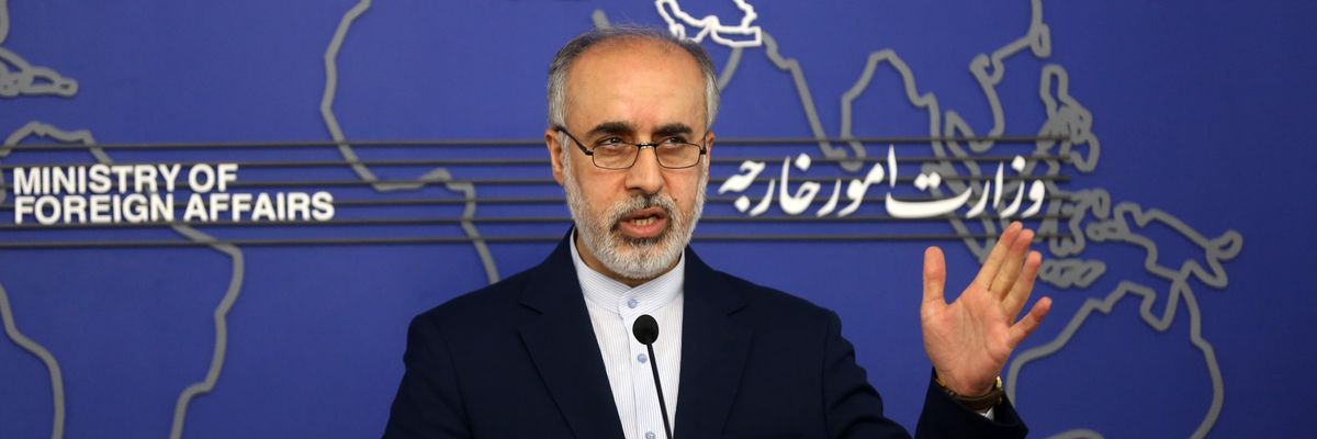 Nasser Kanaani a spokesperson for Iran's Foreign Ministry