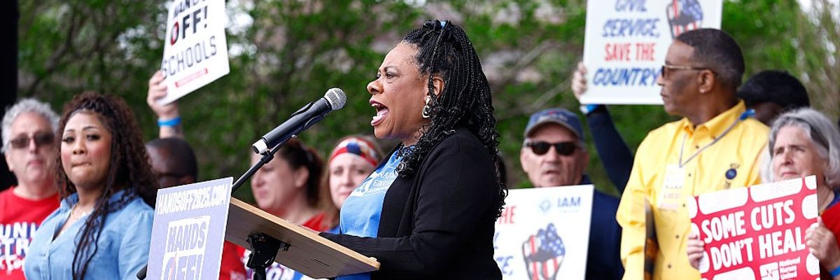 National Education Association president Becky Pringle