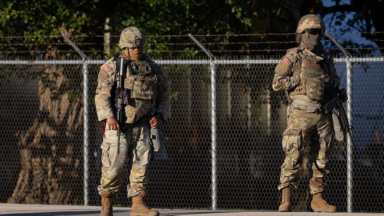 National Guard Arrives At Army Reserve Training Center South Of Chicago