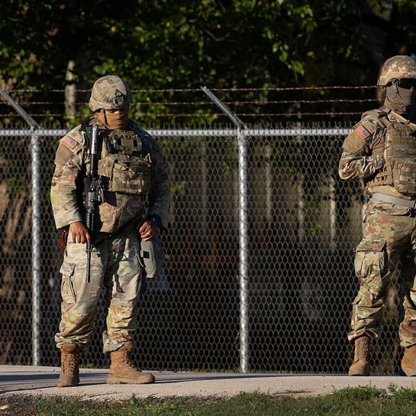 National Guard Arrives At Army Reserve Training Center South Of Chicago