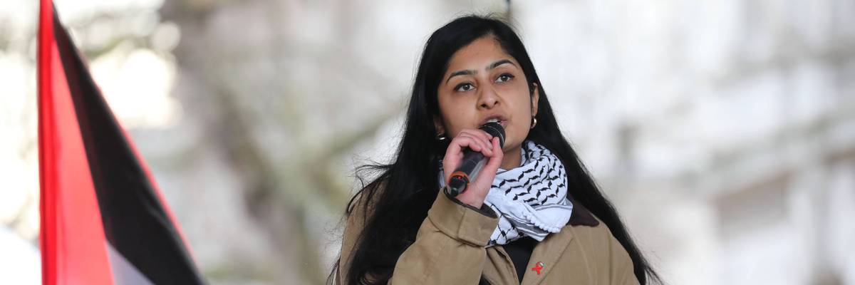 National March For Palestine And Counter Protest Held In Central London