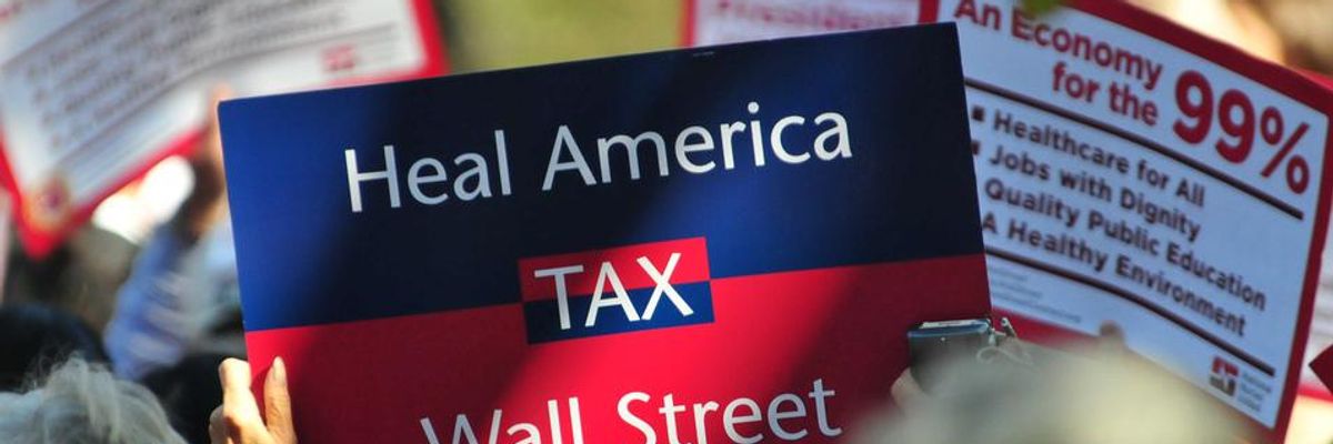 Progressive Tax Takes Aim at Wall Street Transactions, Financial Crashes