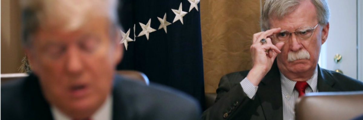 'Disturbing': Trump Reportedly Reviewed Bolton Plan to Threaten Iran by Sending 120,000 Troops to Middle East