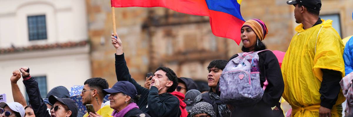 National Strike In Colombia To Protest Against The Government Abelardo De La Espriella