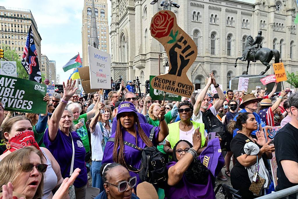 Nationwide May Day Strong Rally - Workers Stand Up to Billionaires- Philadelphia
