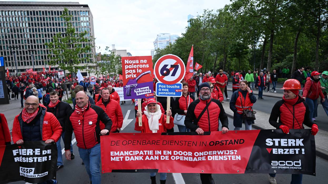 Nationwide strike against austerity measures in Belgium