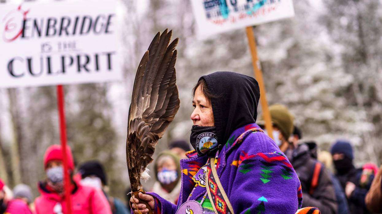 native activst at line 3 protest