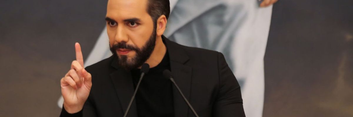 Nayib Bukele Attends A Press Conference