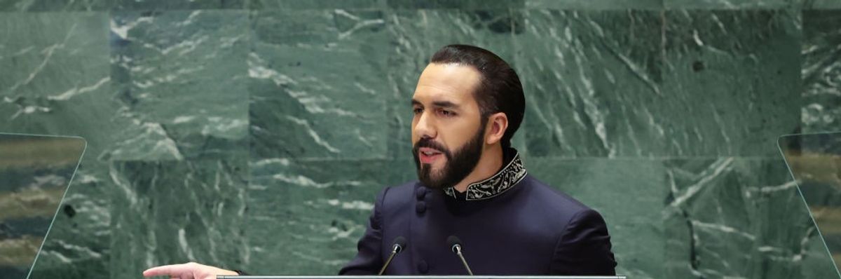 Nayib Bukele, President of El Salvador, at the UN General Assembly