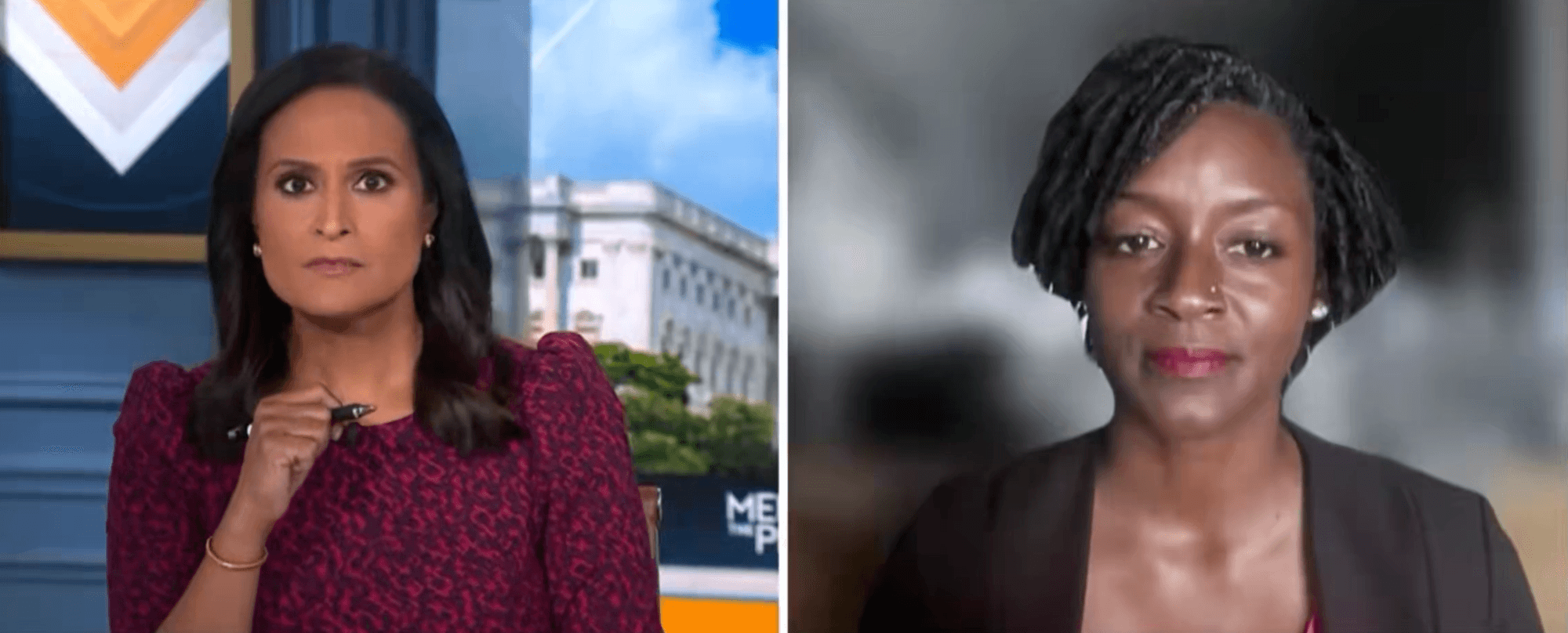 NBC News anchor Kristen Welker interviews Florida state Rep. Angie Nixon