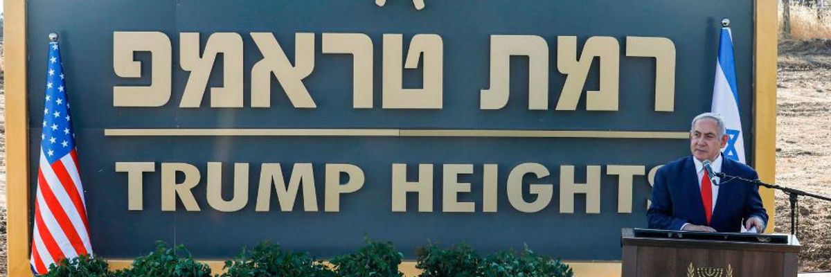 'Blatant Theft': Netanyahu Unveils Illegal Settlement Named 'Trump Heights' in Occupied Syrian Territory
