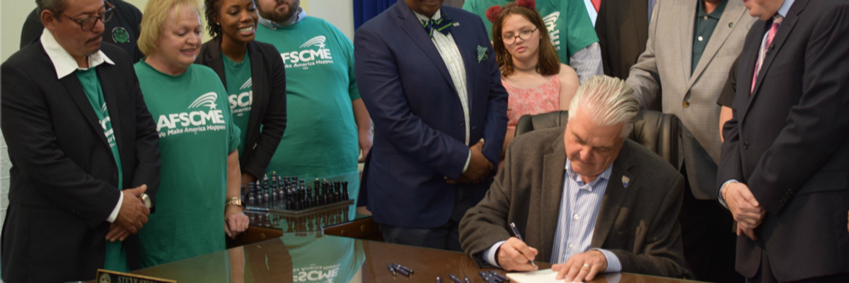 'Massive Win for Working People': Nevada Governor Signs Bill Giving Over 20,000 State Employees Collective Bargaining Rights
