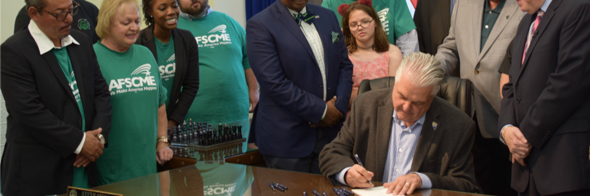 'Massive Win for Working People': Nevada Governor Signs Bill Giving Over 20,000 State Employees Collective Bargaining Rights