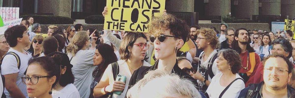 Because "We've Seen This Before," Never Again Action Protesters Shut Down Amazon Offices in Boston