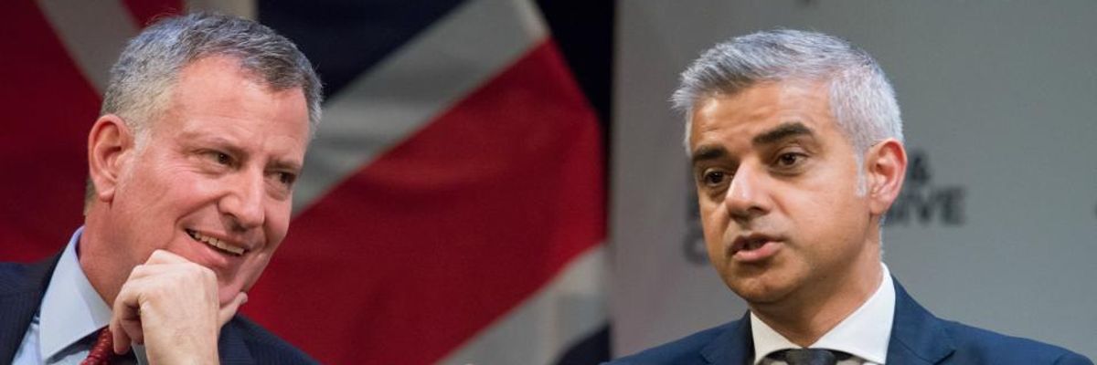 London and NYC Mayors Call on Every Major City in the World to Divest From Climate-Destroying Fossil Fuels