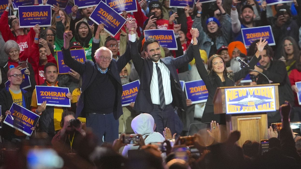 New York City mayoral candidate Zohran Mamdani campaign rally