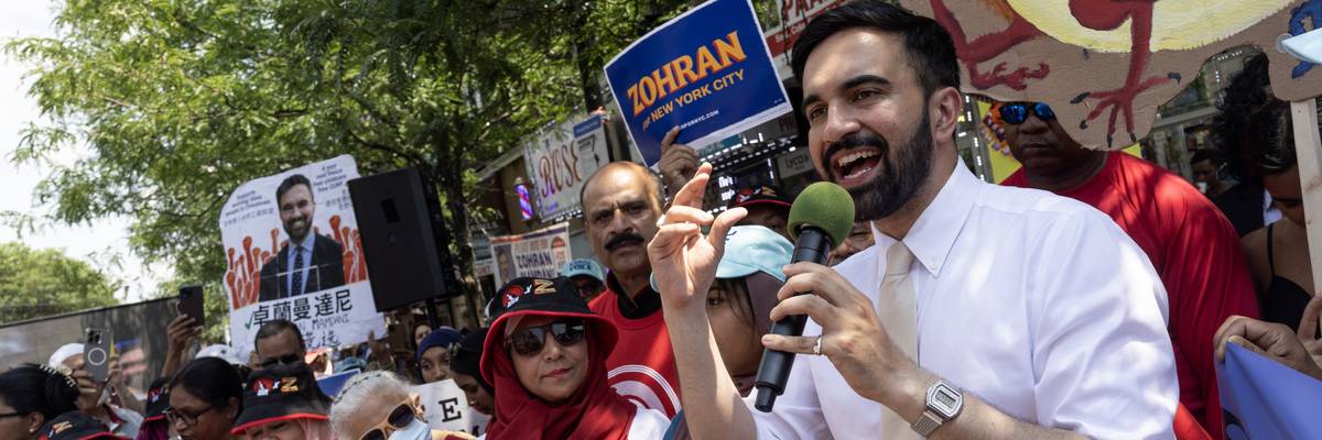 New York City mayoral candidate Zohran Mamdani