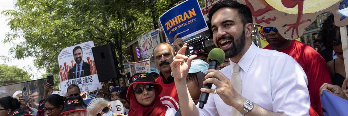 New York City mayoral candidate Zohran Mamdani
