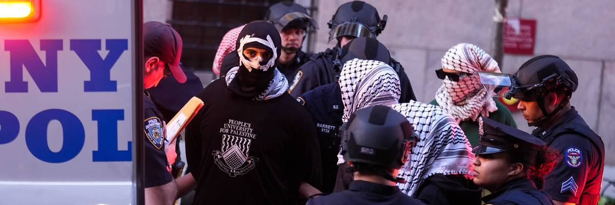 Trump Admin 'Reviewing' Visas After Arrest of Dozens of Pro-Palestinian Protesters at Columbia