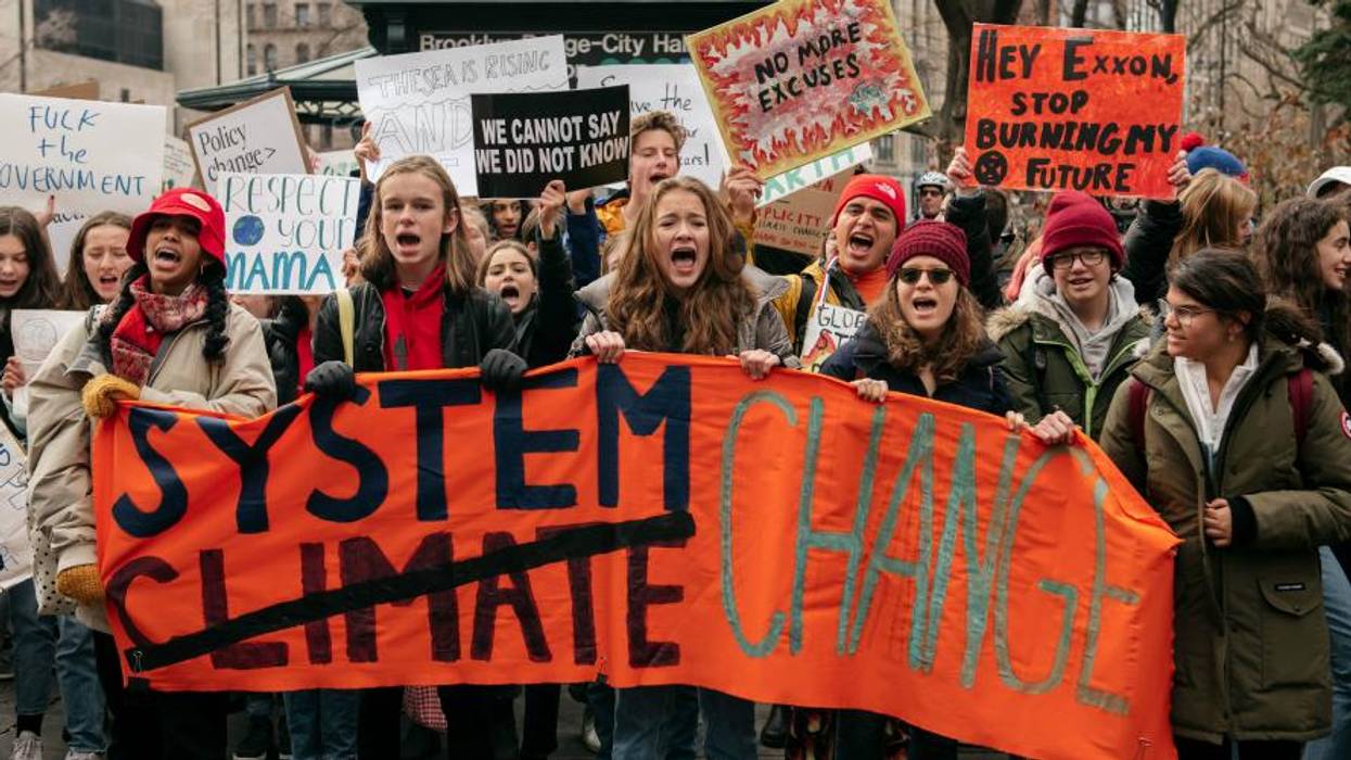 New York City youth climate protest.