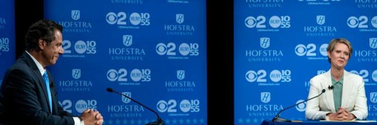 'We Don't Need a Corrupt Corporate Democrat': In Heated NY Debate, Nixon Counters Cuomo With Bold Progressive Message