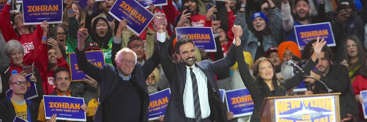 'New York is Not For Sale' rally at Forest Hills Stadium