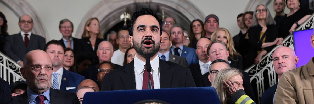 New York Mayor Zohran Mamdani Holds A City Hall Press Conference Ahead Of 9/11 Anniversary