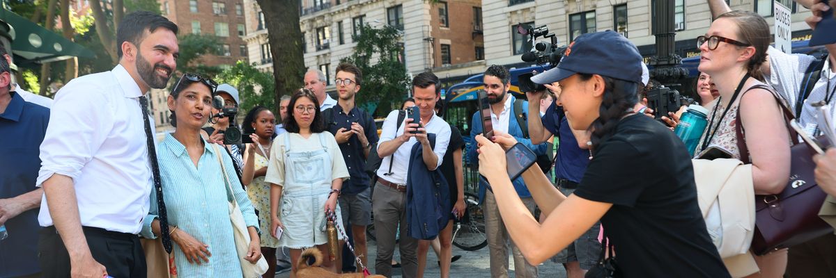 New York mayoral candidate and state Rep. Zohran Mamdani (D-N.Y.)