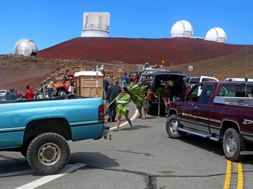 New York Times depiction of Mauna Kea activism