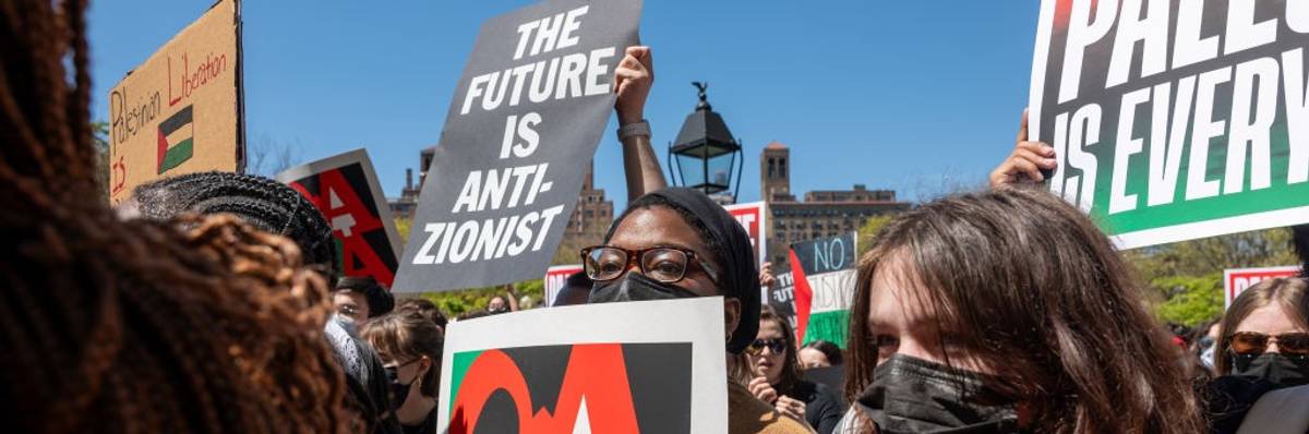 New York University students and faculty protest Israel's war on Gaza