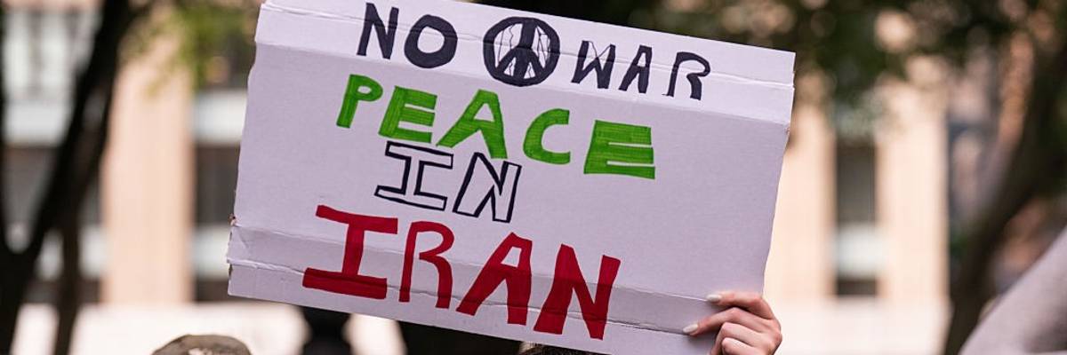 New Yorkers Gather To Protest Against War On Iran
