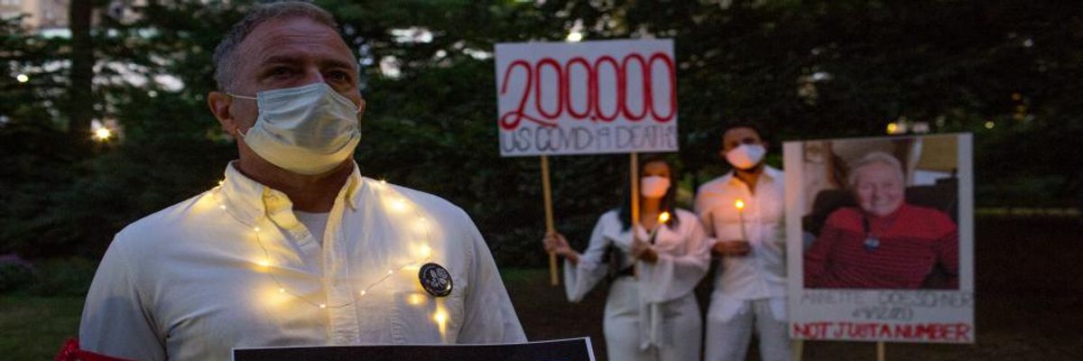 'It Affects Virtually Nobody,' Trump Falsely States of Virus That Has Killed 200,000 and Infected 7 Million in US