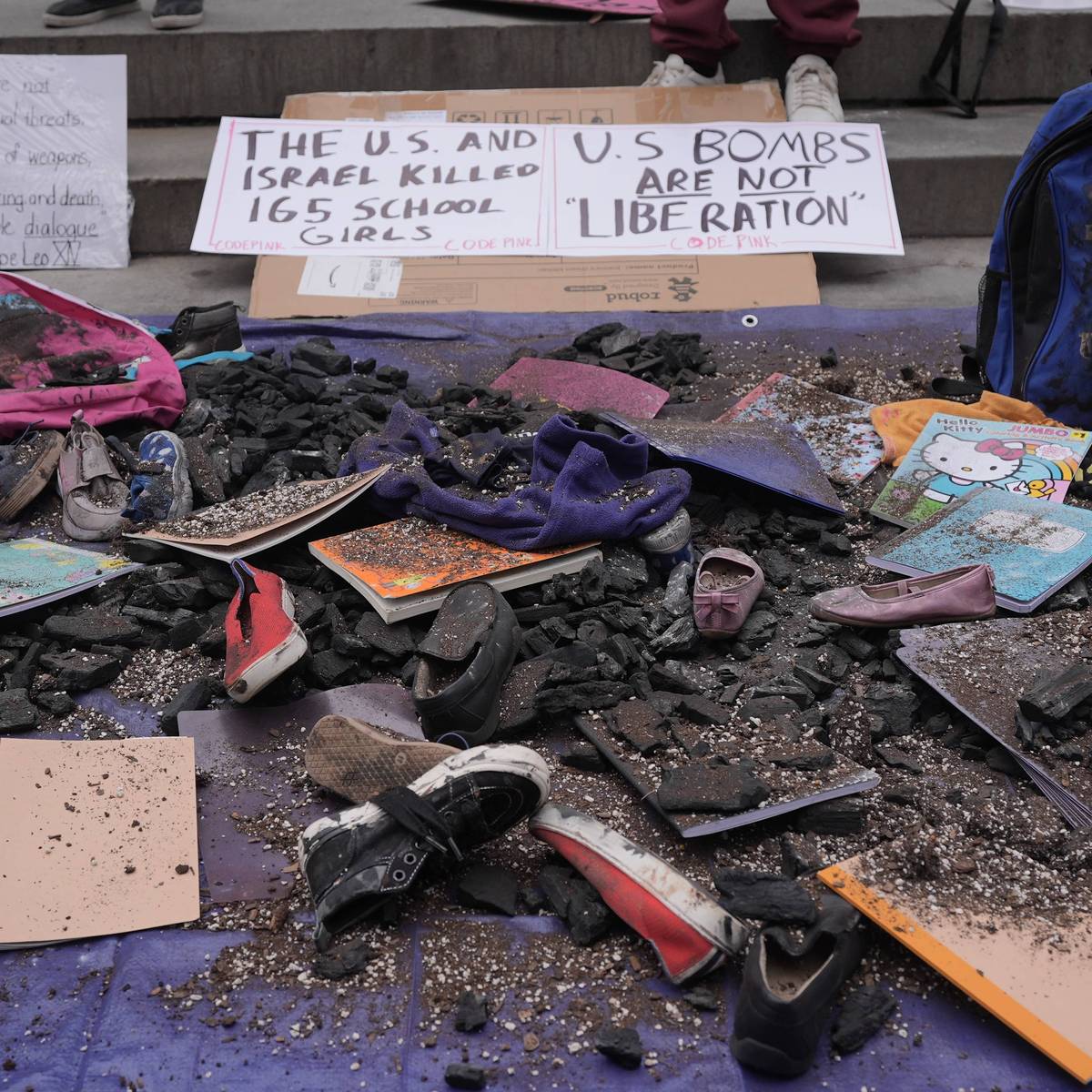 New Yorkers mourn the 180 Iranian children killed by the US-Israeli bombing in Iran