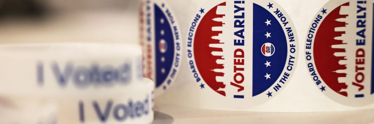 New Yorkers Vote During Early Voting Period For City's Mayoral Primary