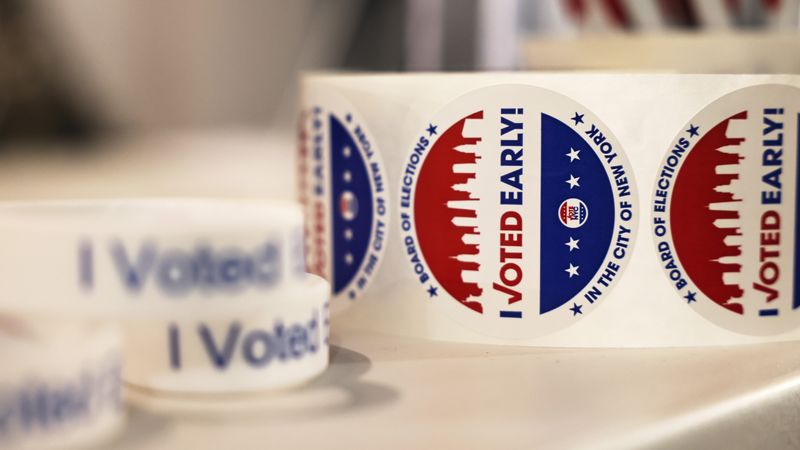 New Yorkers Vote During Early Voting Period For City's Mayoral Primary
