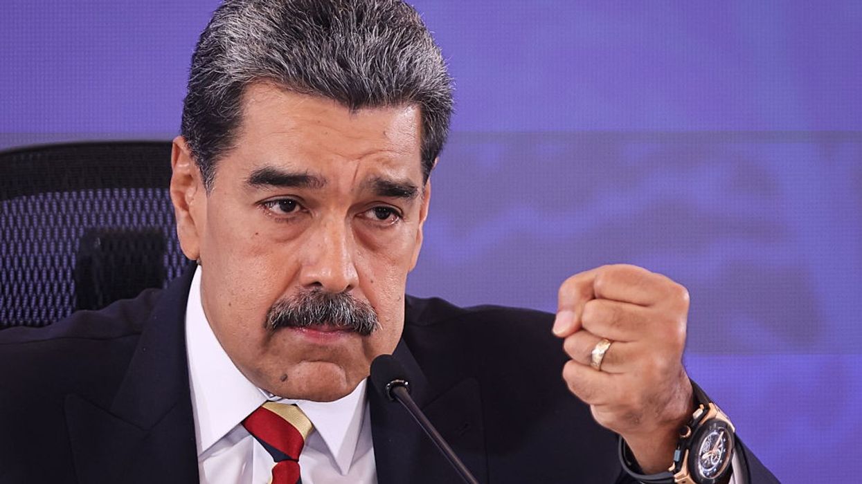 Nicolas Maduro Addresses The Media In Caracas