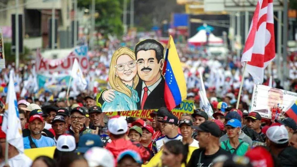 Nicolas Maduro and Cilia Flores.