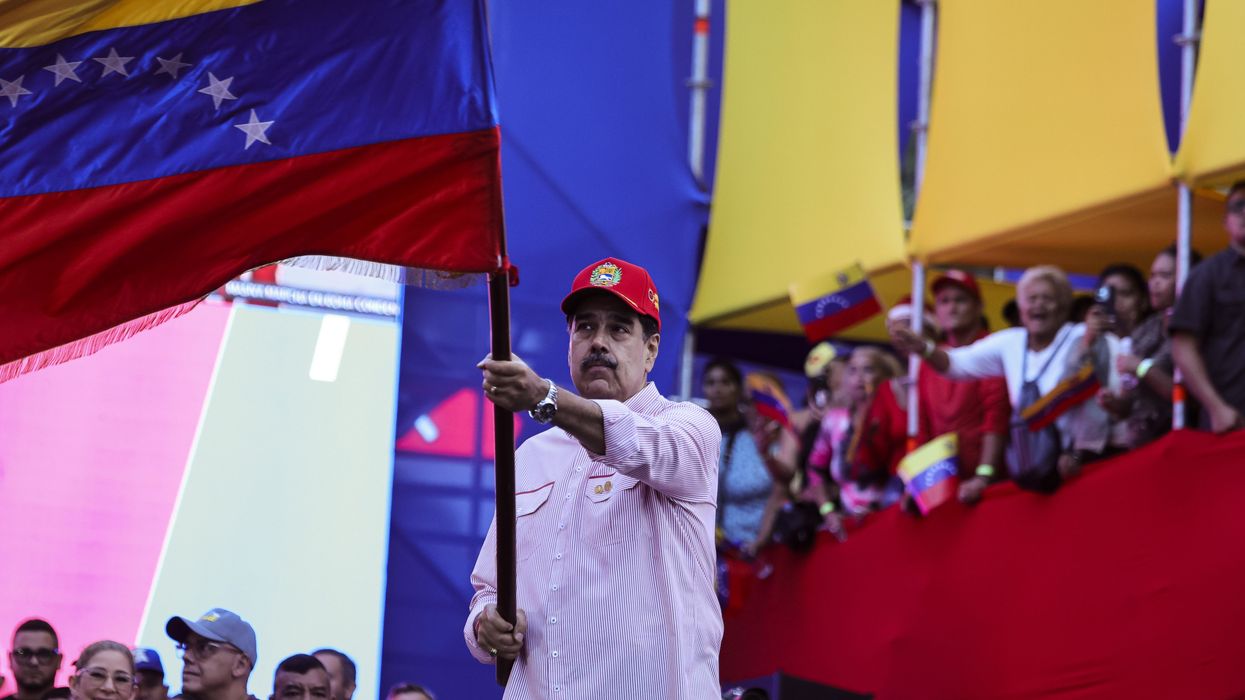 Nicolas Maduro Receives Another Supporters' Protest At Miraflores