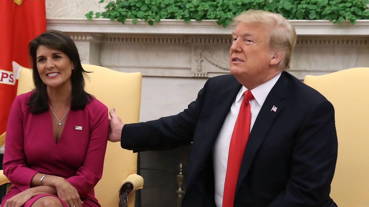 Nikki Haley and Donald Trump