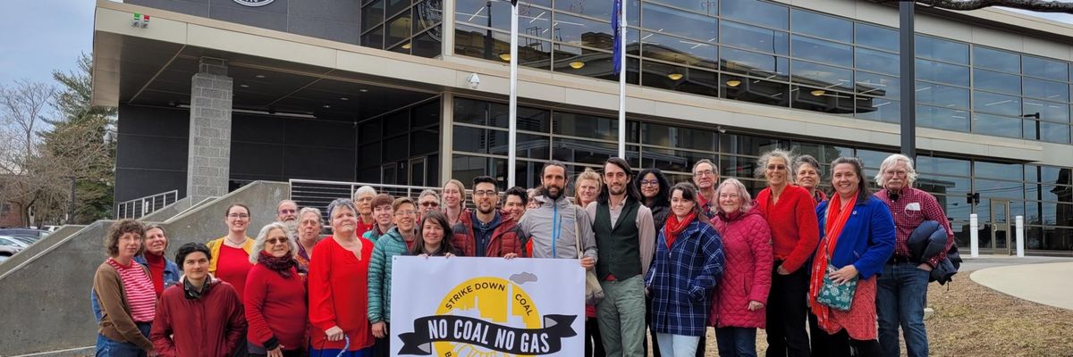 No Coal No Gas activists