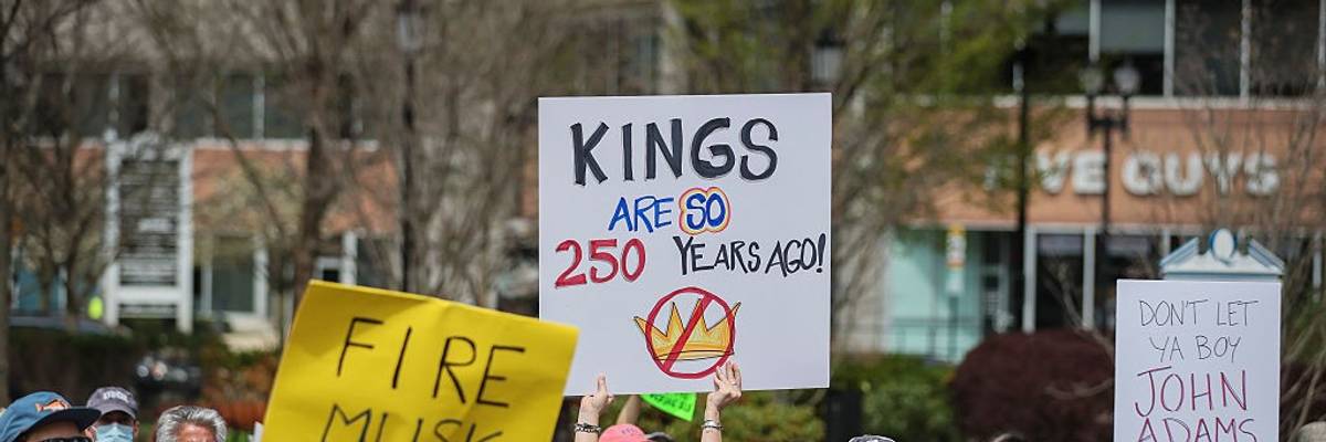 'No kings' anti-Trump demonstrations around Boston invoke American Revolution